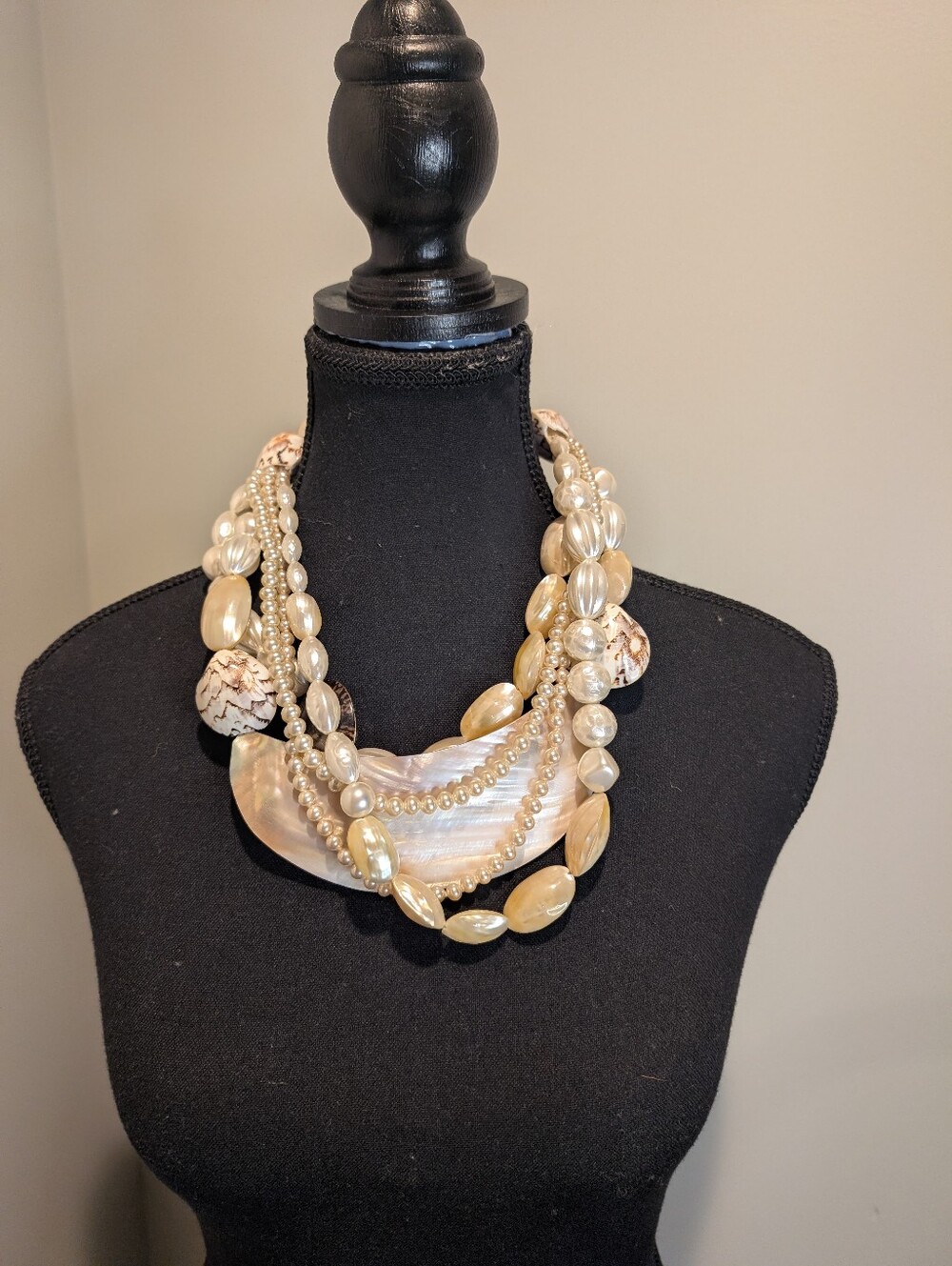 Monies By Gerda Lynnggard Shell And Pearl Necklace